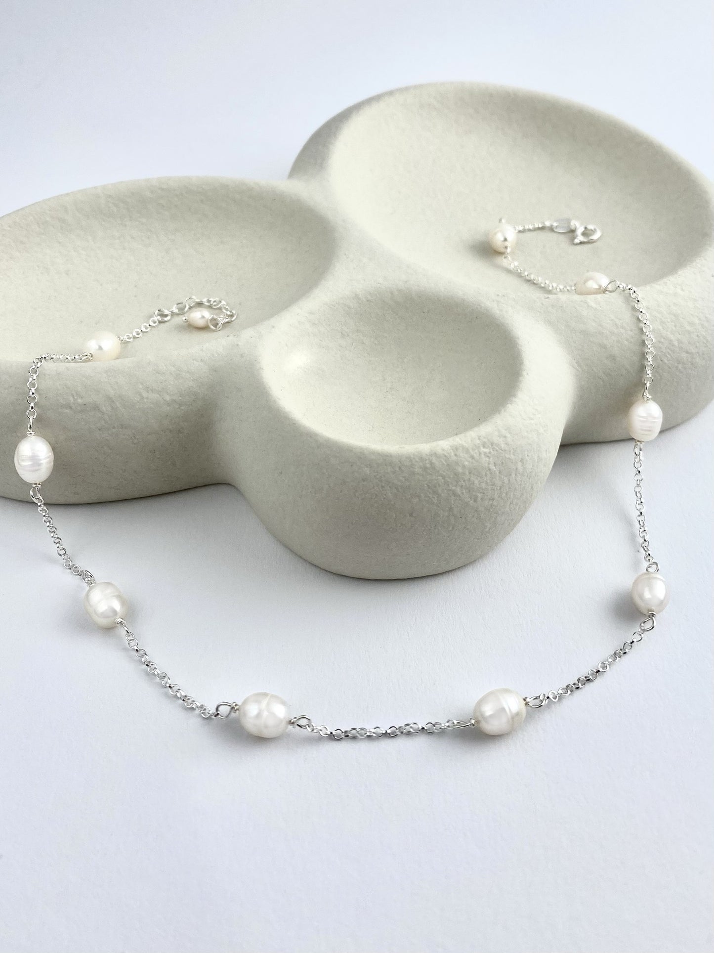 Aarteeni-kaulakoru, helmi, hopea