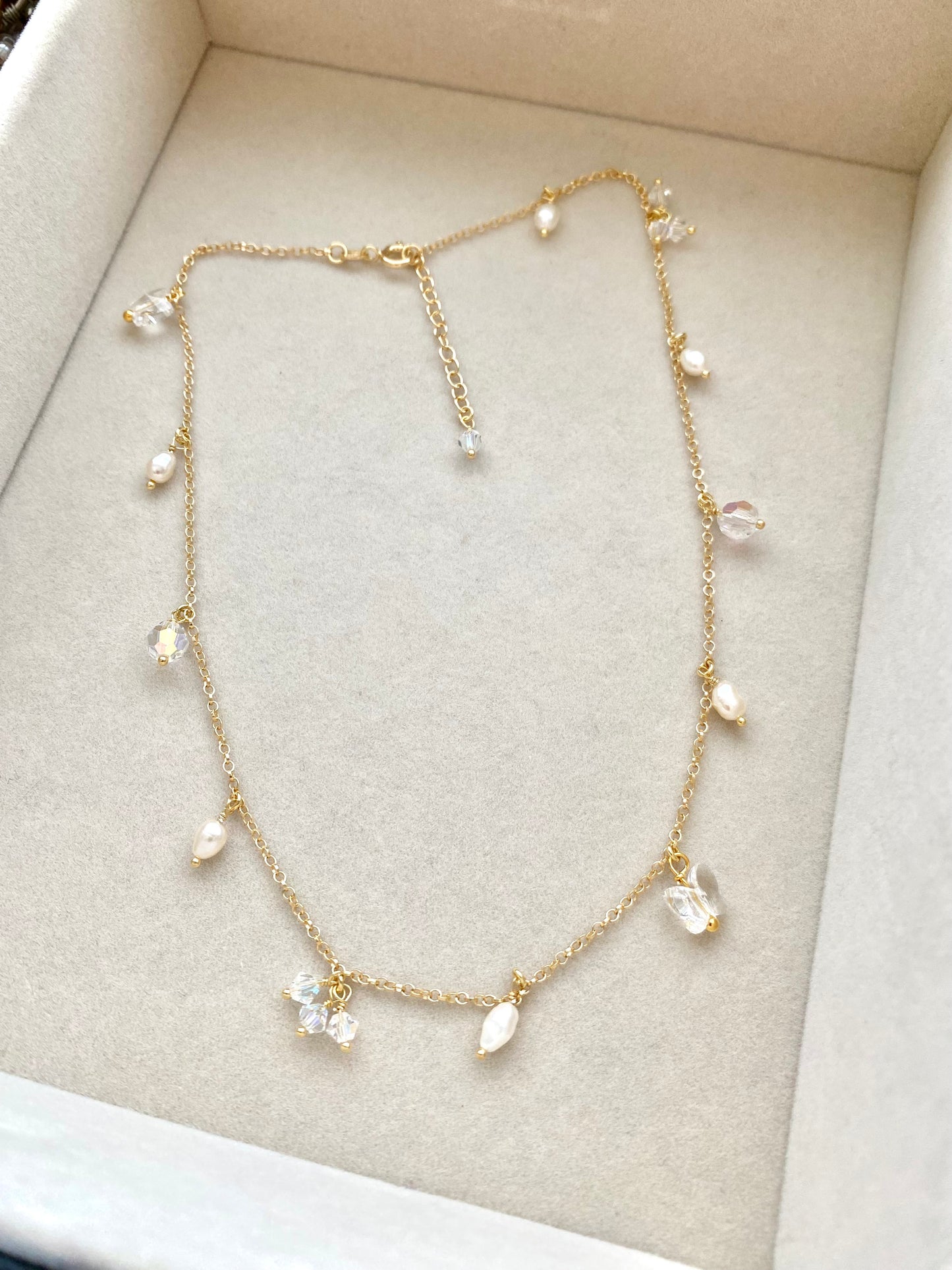 Mini Mini -kaulakoru, kullattu hopea