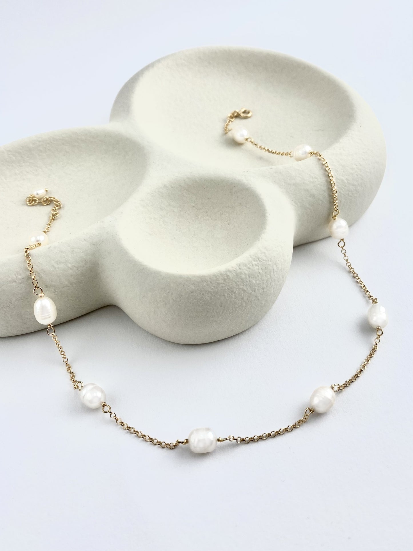 Aarteeni-kaulakoru, helmi, kullattu hopea