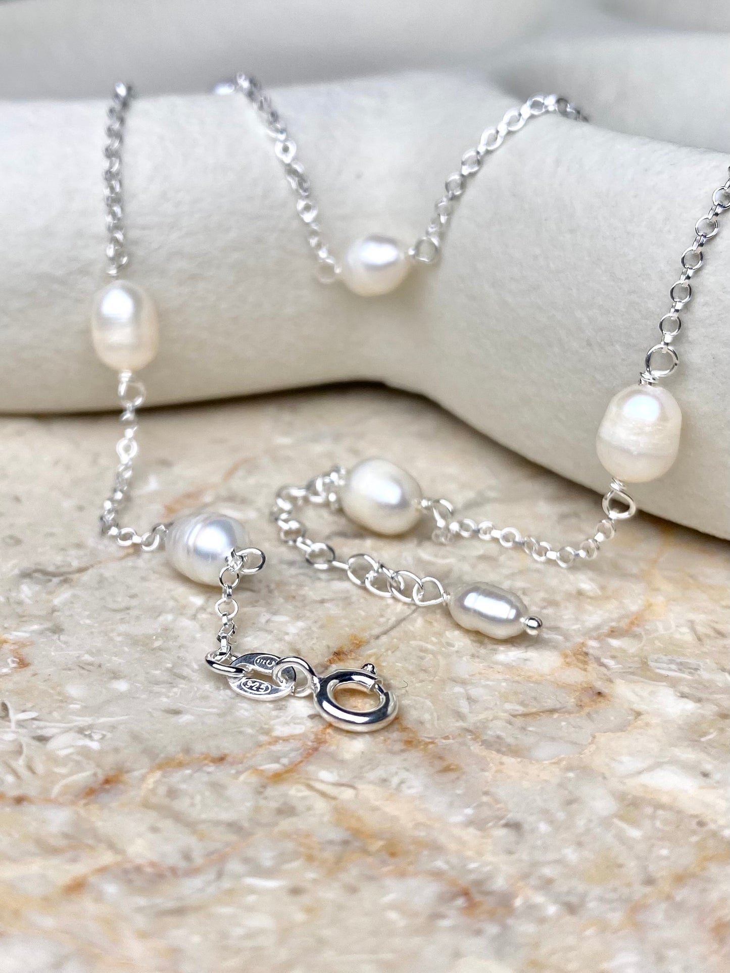 Aarteeni-korusetti, helmi, hopea