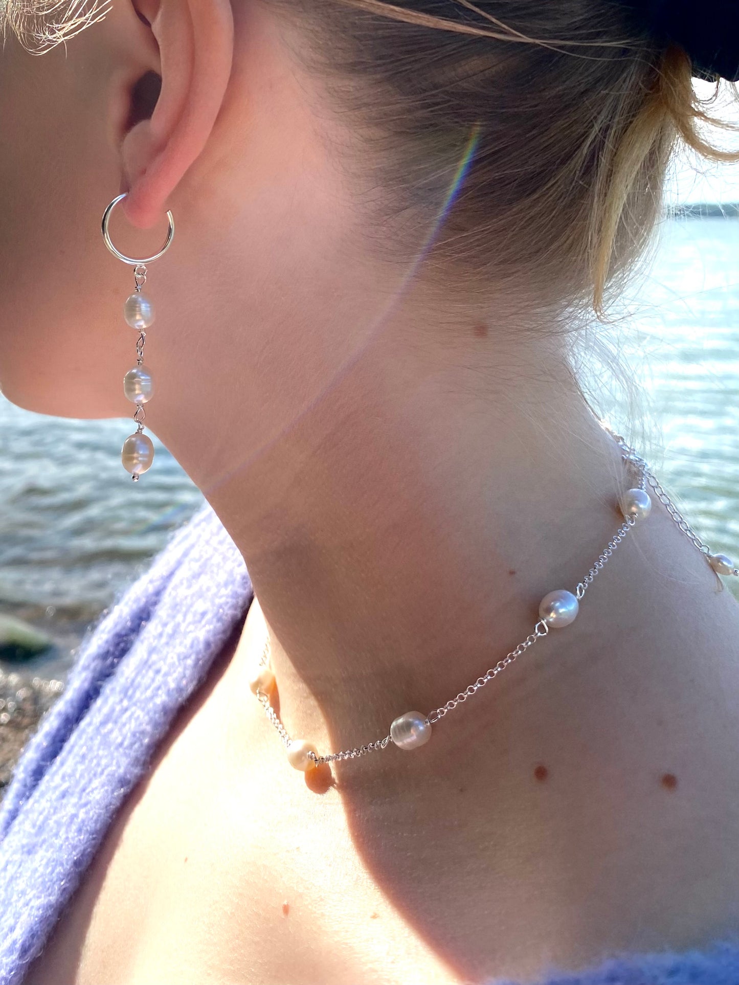 Aarteeni-korusetti, helmi, hopea