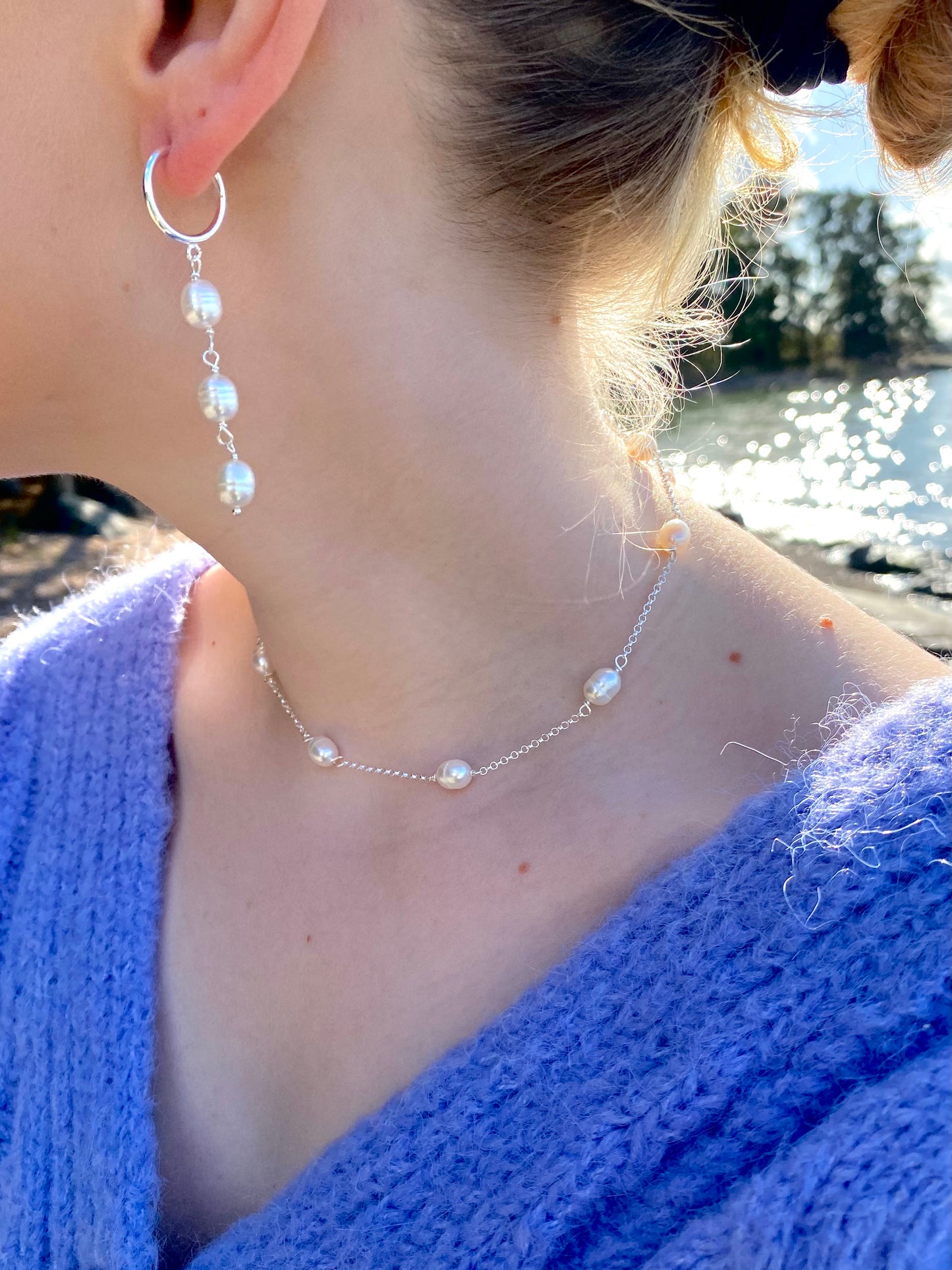 Aarteeni-korusetti, helmi, hopea