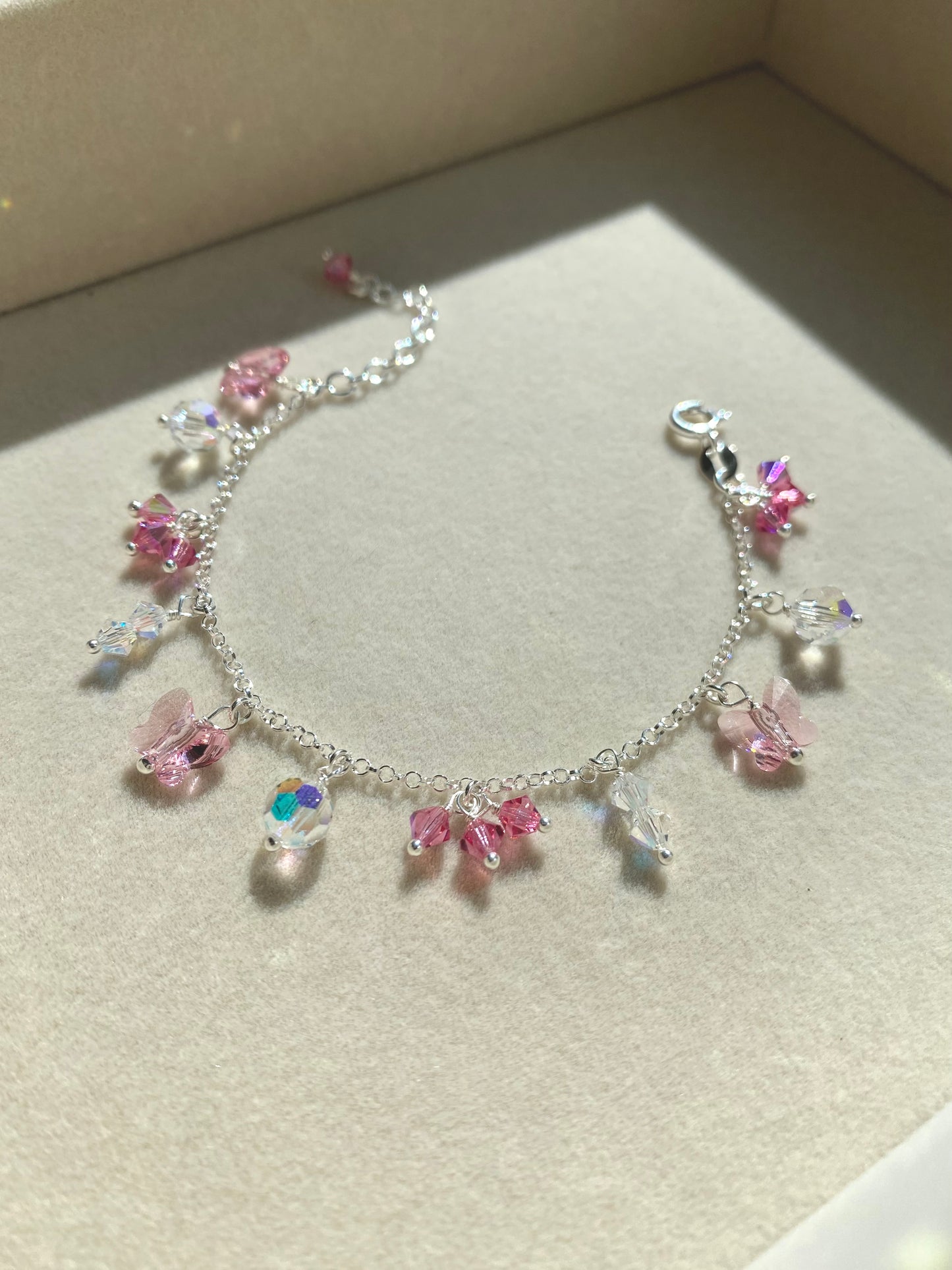 Pikkurenkaat & Keidas -korusetti, vaaleanpunainen, hopea