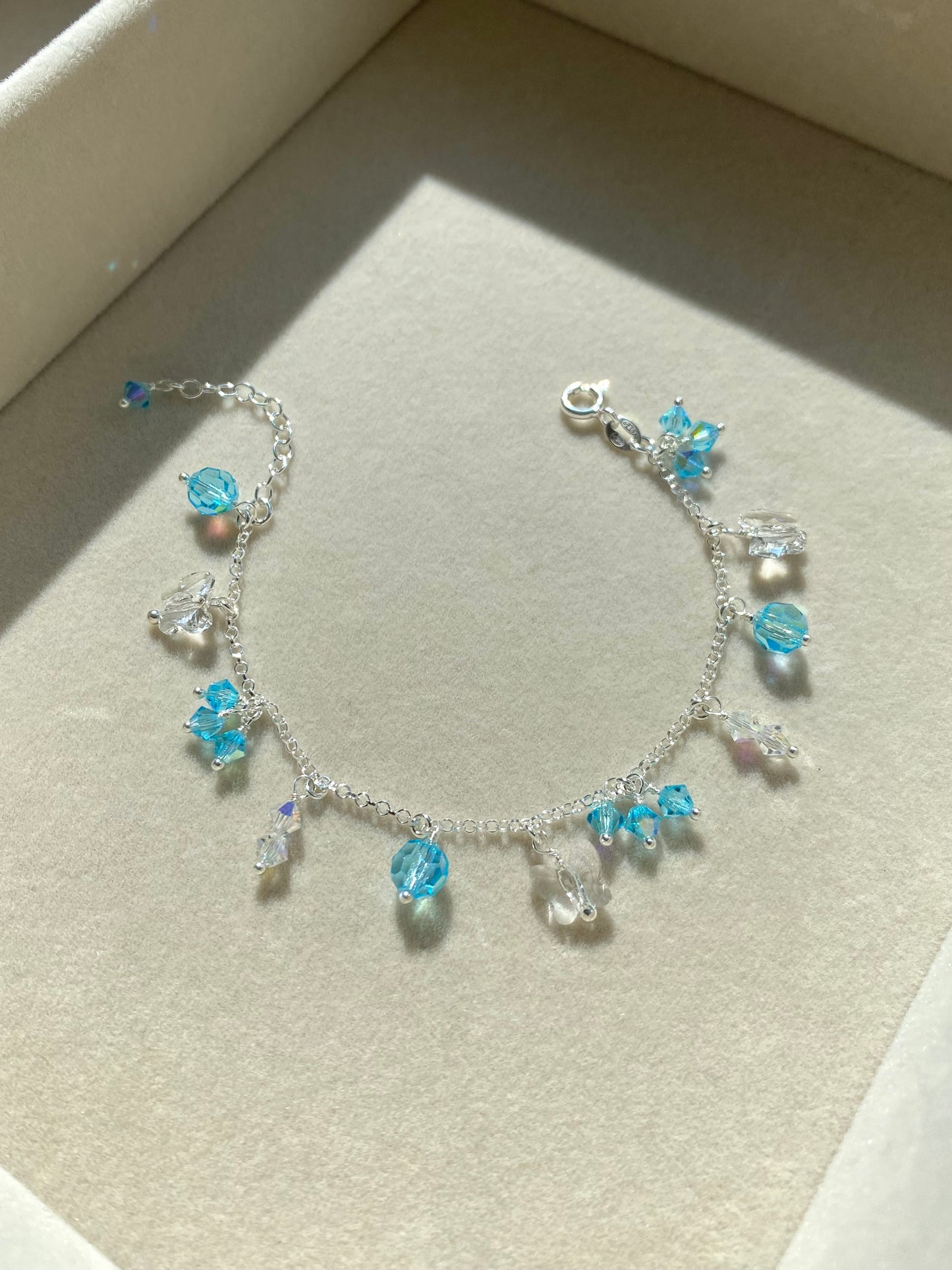 Pikkurenkaat & Keidas -korusetti, turkoosi, hopea