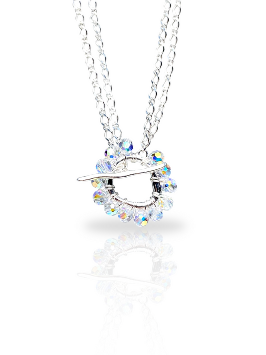 hopea kristallikaulakoru toggle clasp lukolla