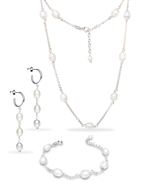 Aarteeni-korusetti, helmi, hopea