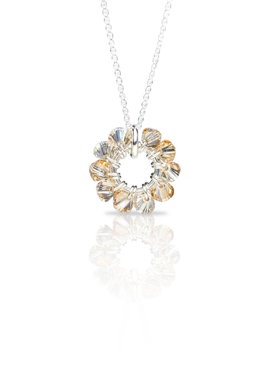 Soolorengas-kaulakoru, beige, hopea